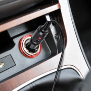Caricatore per auto con cavo a spirale e spina di alimentazione CC 2A 5,5 x 2,1 mm, lunghezza: 40-140 cm, 5.5 x 2.1mm