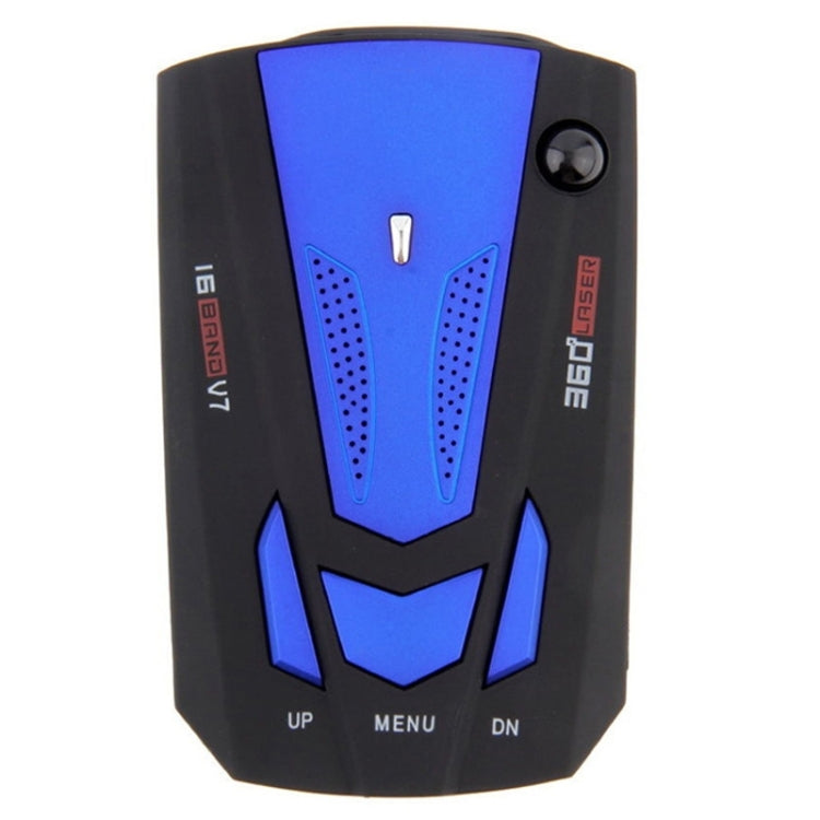 Rilevatore radar anti-polizia per auto V7 Rilevamento laser di difesa di protezione a 360 gradi, trasmissione vocale russa e inglese incorporata, V7 (Dark Blue), V7 (Black)