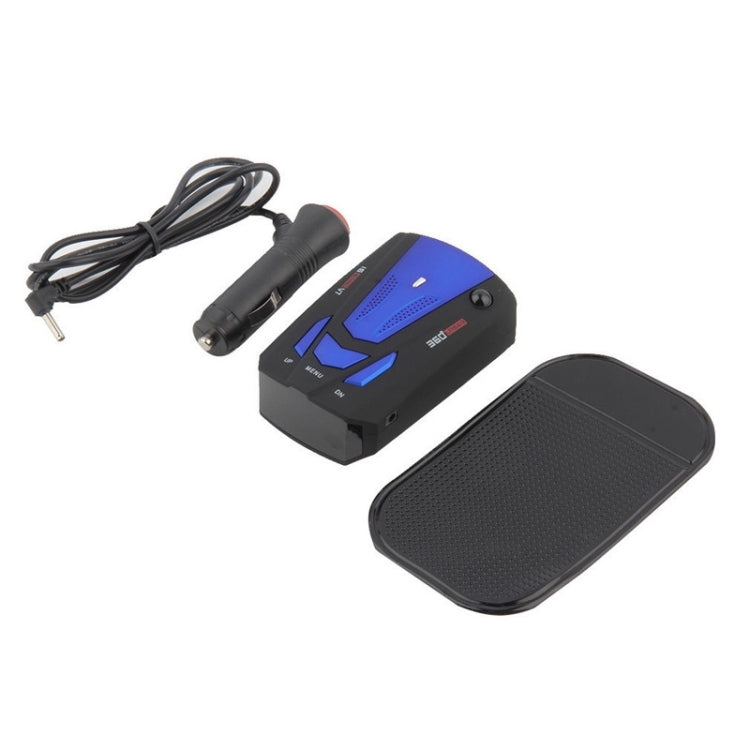 Rilevatore radar anti-polizia per auto V7 Rilevamento laser di difesa di protezione a 360 gradi, trasmissione vocale russa e inglese incorporata, V7 (Dark Blue), V7 (Black)