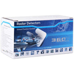 Rilevatore radar anti-polizia per auto V7 Rilevamento laser di difesa di protezione a 360 gradi, trasmissione vocale russa e inglese incorporata, V7 (Dark Blue), V7 (Black)