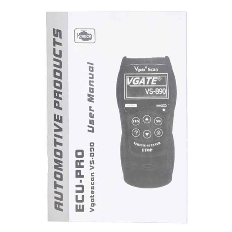 Strumento scanner di codici diagnostici professionale Vgate VS890, multilingue supportate, VS890