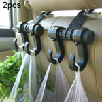 KANEED 2 PZ Auto Veicolo Multifunzionale Poggiatesta del Sedile Borsa Gancio Gancio Supporto Poggiatesta del Sedile Gancio Appeso Supporto Doppi Ganci, Car Double Hooks, UK Stock Double Hooks, US Stock Double Hooks