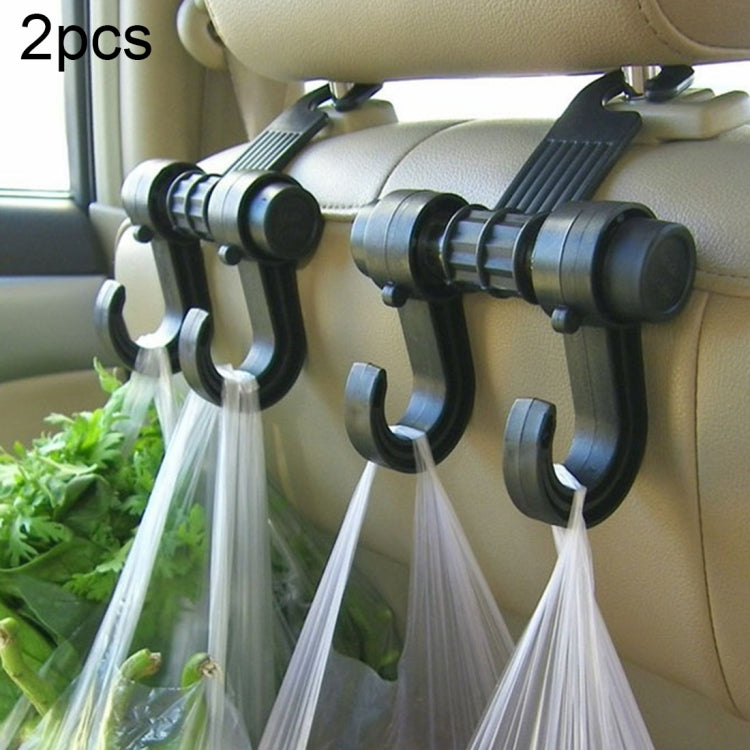 KANEED 2 PZ Auto Veicolo Multifunzionale Poggiatesta del Sedile Borsa Gancio Gancio Supporto Poggiatesta del Sedile Gancio Appeso Supporto Doppi Ganci, Car Double Hooks, UK Stock Double Hooks, US Stock Double Hooks