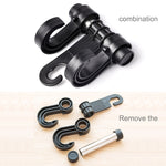 KANEED 2 PZ Auto Veicolo Multifunzionale Poggiatesta del Sedile Borsa Gancio Gancio Supporto Poggiatesta del Sedile Gancio Appeso Supporto Doppi Ganci, Car Double Hooks, UK Stock Double Hooks, US Stock Double Hooks