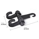 KANEED 2 PZ Auto Veicolo Multifunzionale Poggiatesta del Sedile Borsa Gancio Gancio Supporto Poggiatesta del Sedile Gancio Appeso Supporto Doppi Ganci, Car Double Hooks, UK Stock Double Hooks, US Stock Double Hooks