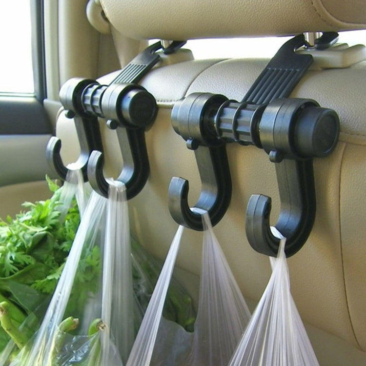 KANEED 2 PZ Auto Veicolo Multifunzionale Poggiatesta del Sedile Borsa Gancio Gancio Supporto Poggiatesta del Sedile Gancio Appeso Supporto Doppi Ganci, Car Double Hooks, UK Stock Double Hooks, US Stock Double Hooks