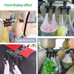 KANEED 2 PZ Auto Veicolo Multifunzionale Poggiatesta del Sedile Borsa Gancio Gancio Supporto Poggiatesta del Sedile Gancio Appeso Supporto Doppi Ganci, Car Double Hooks, UK Stock Double Hooks, US Stock Double Hooks