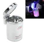 Portasigarette portatile per posacenere per automobile con luce a LED a 7 colori, dimensioni: 66 x 99 mm, 7 Color  LED Light