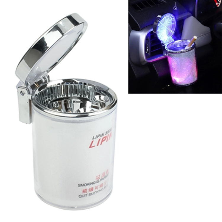 Portasigarette portatile per posacenere per automobile con luce a LED a 7 colori, dimensioni: 66 x 99 mm, 7 Color  LED Light