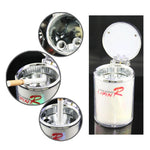 Portasigarette portatile per posacenere per automobile con luce a LED a 7 colori, dimensioni: 66 x 99 mm, 7 Color  LED Light