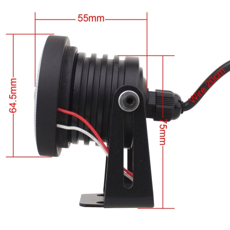 2 PZ 2,5 pollici 10W 900LM Luce bianca + gialla 6500K Impermeabile LED Eagle Eye Light per veicoli, DC 12V, Lunghezza cavo: 20 cm, 2.5 inch 10W