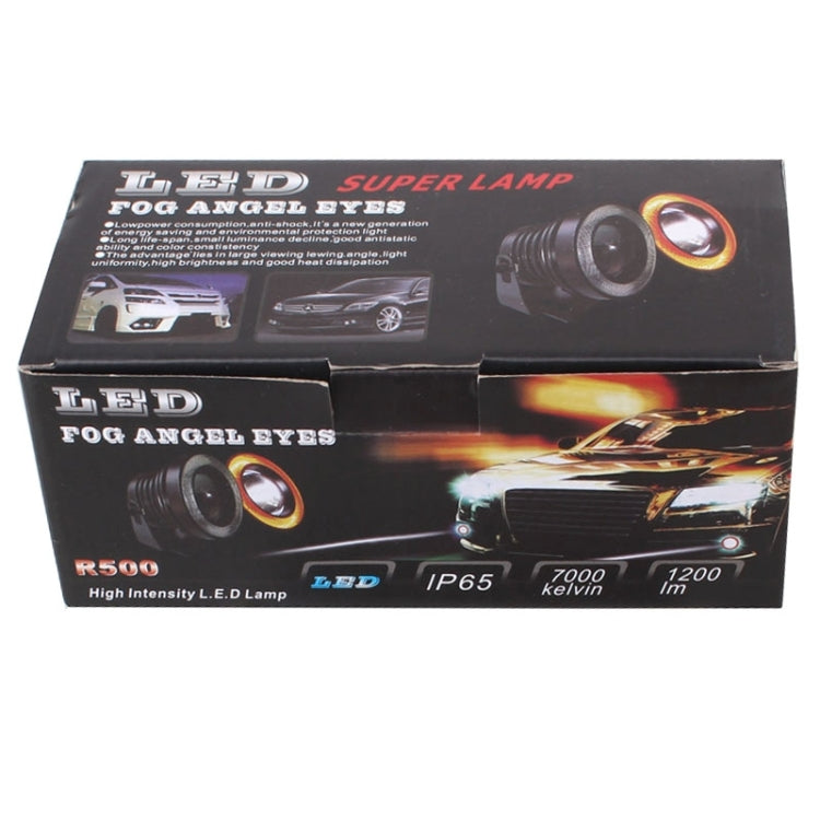2 PZ 2,5 pollici 10W 900LM Luce bianca + gialla 6500K Impermeabile LED Eagle Eye Light per veicoli, DC 12V, Lunghezza cavo: 20 cm, 2.5 inch 10W