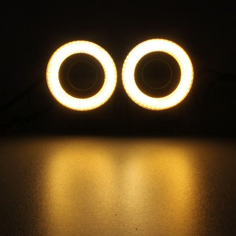 2 PZ 2,5 pollici 10W 900LM Luce bianca + gialla 6500K Impermeabile LED Eagle Eye Light per veicoli, DC 12V, Lunghezza cavo: 20 cm, 2.5 inch 10W