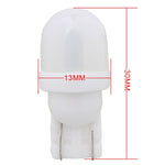 10 PZ T10 1W 80LM Ceramica 2 LED SMD 5630 Lampada per luci di ingombro per auto, DC 12V, 2 LED SMD 5630, 5630-2smd, T10+1W 80LM/Yellow Light
