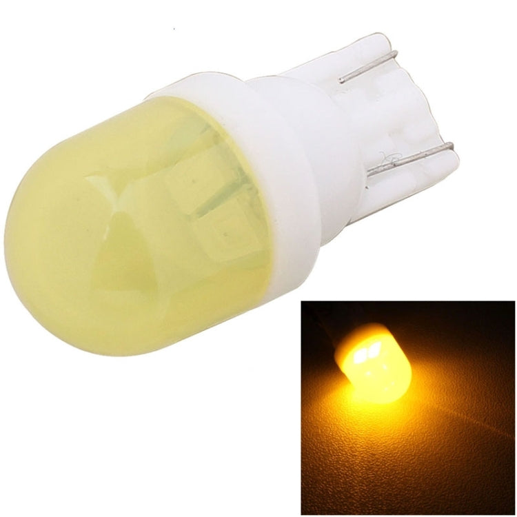 10 PZ T10 1W 80LM Ceramica 2 LED SMD 5630 Lampada per luci di ingombro per auto, DC 12V, 2 LED SMD 5630, 5630-2smd, T10+1W 80LM/Yellow Light