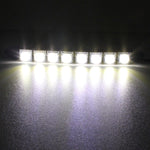 2 luci di marcia diurna per auto a LED a serpente flessibile 4W 8 LED SMD 5050, DC 12V, 4W
