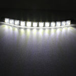2 luci di marcia diurna per auto a LED a serpente flessibile 6W 12 LED SMD 5050, DC 12V, 6W