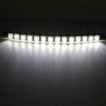 2 luci di marcia diurna per auto a LED a serpente flessibile 7W 14 LED SMD 5050, DC 12V, 7W