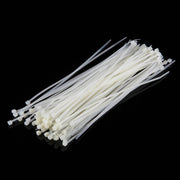 500 fascette fermacavi in nylon autobloccanti da 3 x 150 mm, 3mm x 150mm Black, 3mm x 150mm White