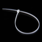 500 fascette fermacavi in nylon autobloccanti da 3 x 150 mm, 3mm x 150mm Black, 3mm x 150mm White