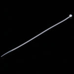 500 fascette fermacavi in nylon autobloccanti da 3 x 150 mm, 3mm x 150mm Black, 3mm x 150mm White