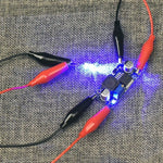 Cavo con clip per sonda a coccodrillo a doppia estremità, lunghezza: 75 cm, 75cm