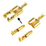 Terminale a crimpare fai-da-te da 100 pezzi femmina a 2 connettori maschio a forcella, dimensioni cavo: 1-2,5 mm2 (100 pezzi in una confezione, il prezzo è per 100 pezzi), Female to 2 x Male