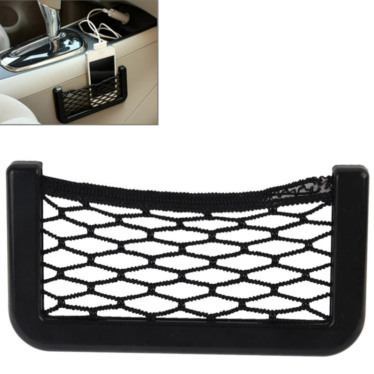 Tasche a rete per auto Borsa a tracolla per riporre auto da 12 cm x 6 cm con adesivo, 12x6cm