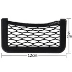 Tasche a rete per auto Borsa a tracolla per riporre auto da 12 cm x 6 cm con adesivo, 12x6cm