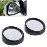 2 pezzi 3R11 specchietto retrovisore per auto specchietto grandangolare specchietto laterale, rotazione di 360 gradi regolabile, 3R-011(Black), 3R-011