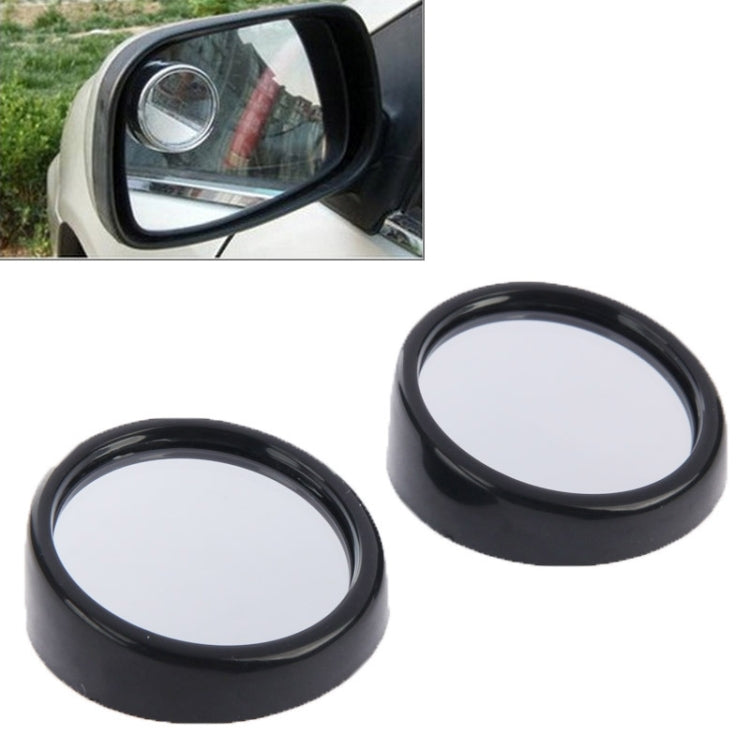 2 pezzi 3R11 specchietto retrovisore per auto specchietto grandangolare specchietto laterale, rotazione di 360 gradi regolabile, 3R-011(Black), 3R-011