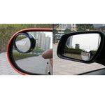 2 pezzi 3R11 specchietto retrovisore per auto specchietto grandangolare specchietto laterale, rotazione di 360 gradi regolabile, 3R-011(Black), 3R-011