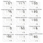 W02 Sistema di avviso del consumo di carburante HUD OBDII per auto da 5,5 pollici Proiettore Head Up Display montato su veicolo con LED, W02