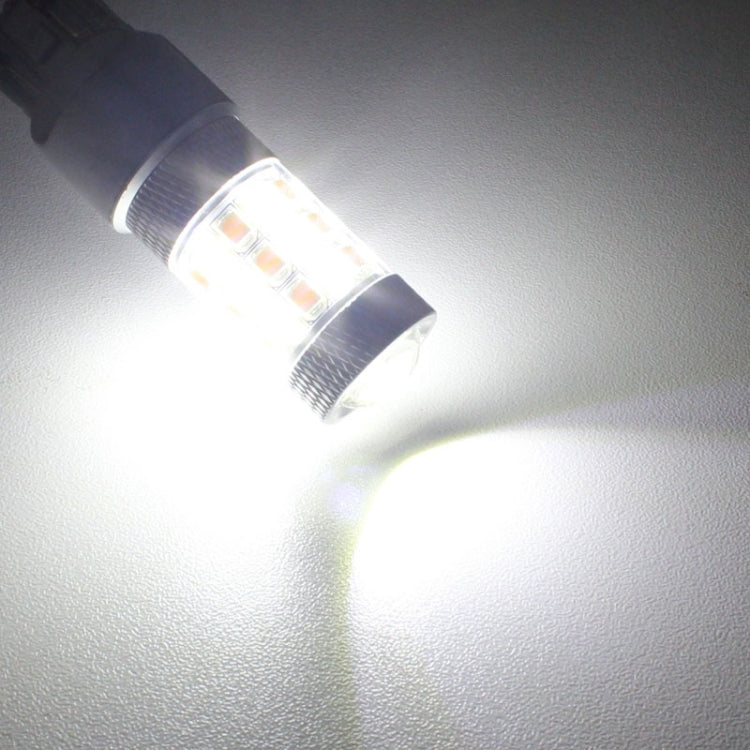 T20/7443 8W 420LM Luce bianca + gialla 42 LED 2835 SMD Lampadina luce freno auto, DC 12V, T20