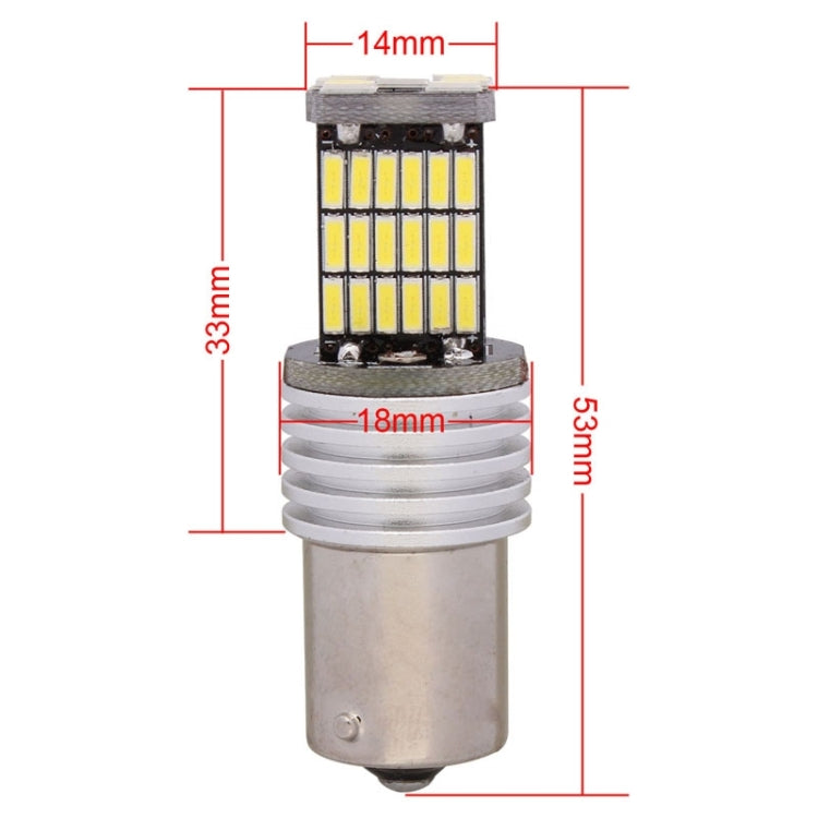 2 PZ 1156 9W 450LM Luce Bianca 45 LED 4014 SMD Lampadina Luce Freno per Auto, DC 12V, 1156