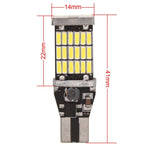 2 PZ T15 W16W 9W 450LM Luce bianca 45 LED 4014 SMD Luce freno per auto Lampada retromarcia Lampadina luce di parcheggio, DC 12V, T15