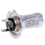 2 PZ H7 800 Lumen 80W 16-3535-LEDs 6000K Fendinebbia LED per auto a luce bianca, DC 12-24V, H7 80W