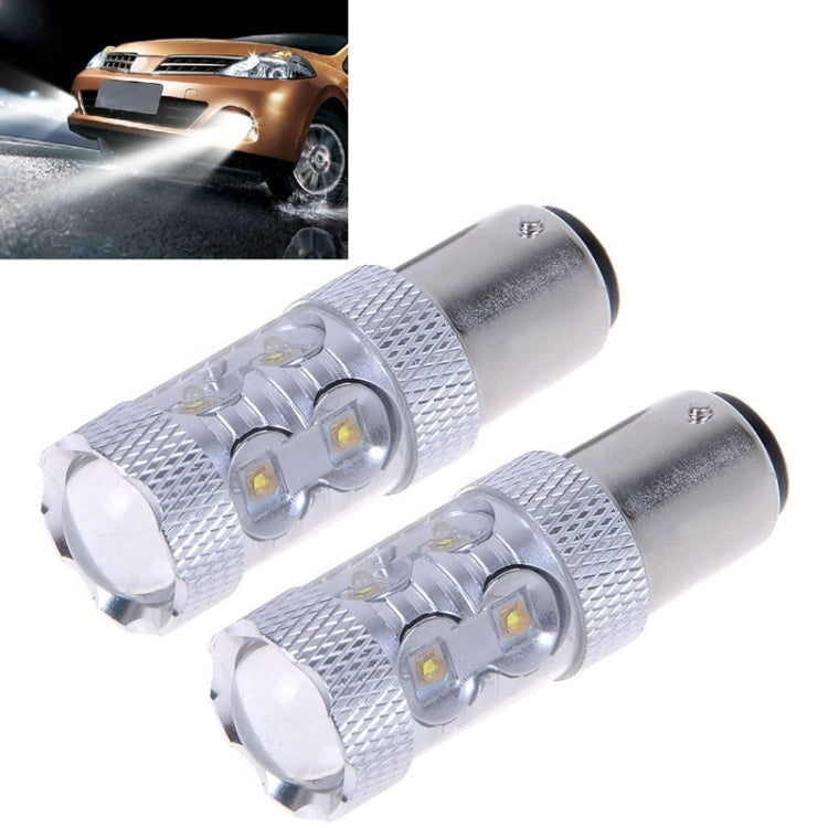 2PCS 1156/BA15S 650 Lumen 50W 10-3535-LEDs 6500K Luce bianca Indicatori di direzione, DC 12-24V, 1156/BA15S