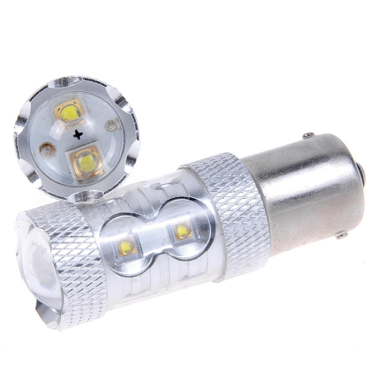 2PCS 1156/BA15S 650 Lumen 50W 10-3535-LEDs 6500K Luce bianca Indicatori di direzione, DC 12-24V, 1156/BA15S