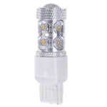 2 PZ 7440 650 Lumen 50W 10-3535-LEDs 6500K Luce bianca freno per auto, DC 12-24V, 7440