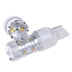 2 PZ 7440 650 Lumen 50W 10-3535-LEDs 6500K Luce bianca freno per auto, DC 12-24V, 7440