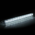Luci di marcia diurna DRL bianche 2 x 12 LED impermeabili per auto, DC 12V, White DC 12V