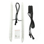 Luci di marcia diurna DRL bianche 2 x 12 LED impermeabili per auto, DC 12V, White DC 12V