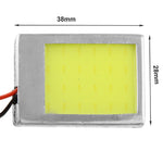 Lampada per interni auto a LED a luce bianca da 9 W con cupola T10 + adattatore a siluro BA9S, 9W