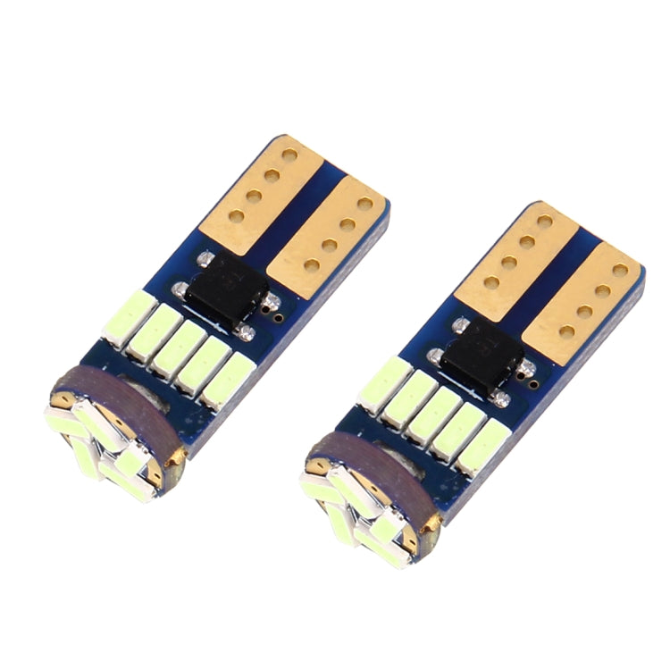 2PCS T10 3W 450LM 15 LED 4014 SMD LED Decodifica Lampada Canbus senza errori per auto, DC12V, 15 LED 4014 SMD LEDs