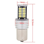 2PCS 1156/BA15S 6W 30SMD 4014 900LM Luce bianca 6500K Decodifica LED Luce freno/sterzo per auto, 1156/BA15S 6W
