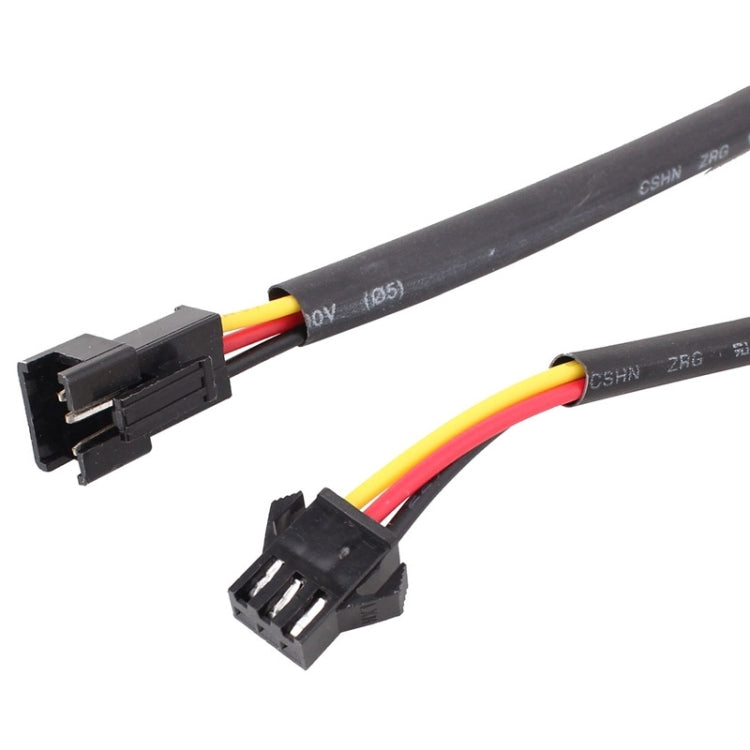 2 PZ 3W 180LM 6500K 597-577nm Bianco + Giallo Tubo LED cablato Luce di marcia diurna DRL Lampada sterzo, DC12V, Lunghezza lampada: 30 cm, 3W 180LM