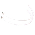 2 pezzi 6W 360LM 6500K 597-577nm bianco + giallo tubo LED cablato luce di marcia diurna DRL lampada di sterzo, DC12V, lunghezza della lampada: 60 cm, 6W 360LM