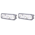 2 pezzi MZ 9W 540LM 6500K 3-LED luce bianca cablata fendinebbia per auto diurna, DC12-24V, cavo leggero: 15 cm, MZ 9W