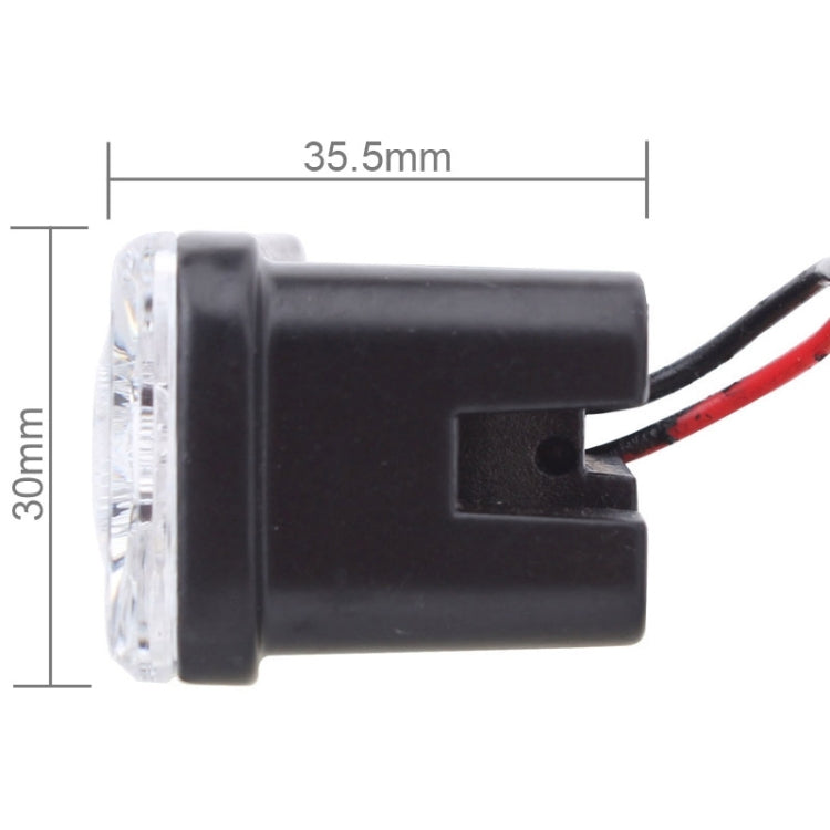 2 pezzi MZ 9W 540LM 6500K 3-LED luce bianca cablata fendinebbia per auto diurna, DC12-24V, cavo leggero: 15 cm, MZ 9W